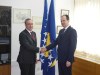 Speaker of the House of Peoples of the Parliamentary Assembly of BiH Safet Softić speaks with newly appointed Ambassador of the Republic of Turkey to BiH